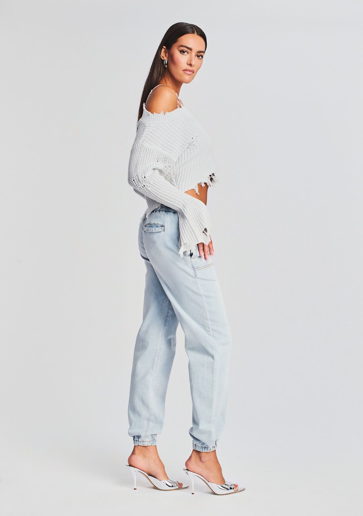 Skye Sweater by SEROYA in Silver, product image 3