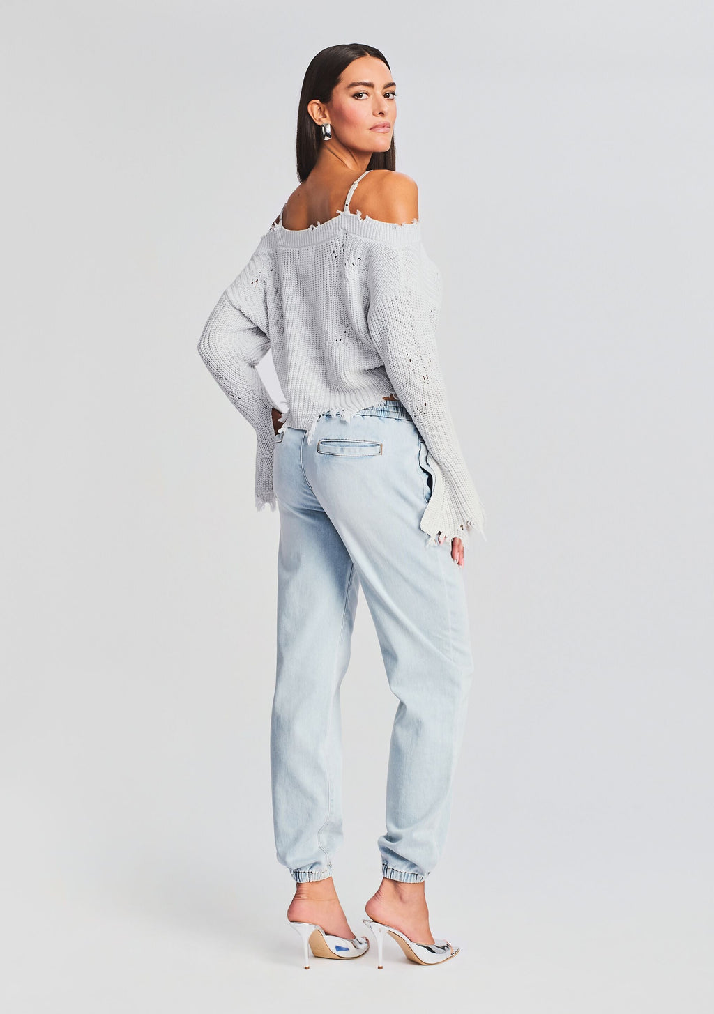 Skye Sweater by SEROYA in Silver, product image 4
