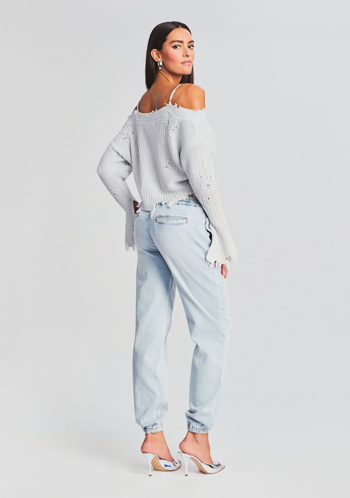 Skye Sweater by SEROYA in Silver, product image 4