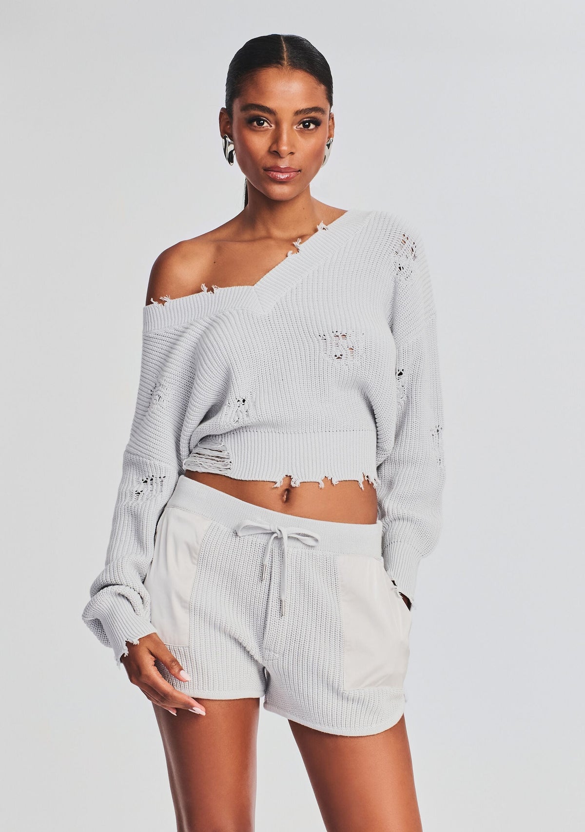 Syd Sweater by SEROYA in Silver, product image 1