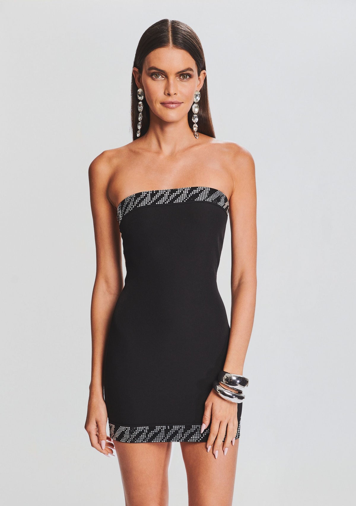 Abigail Dress by retrofête in Black/Silver, product image 5