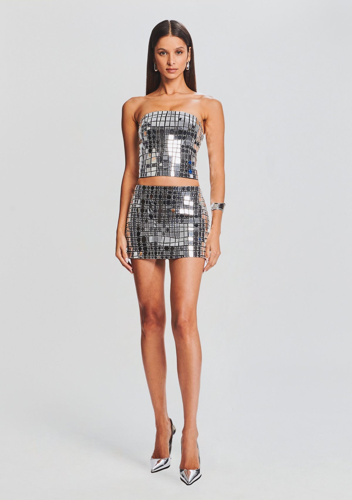 Daniella Top by retrofête in Black/Silver, product image 5