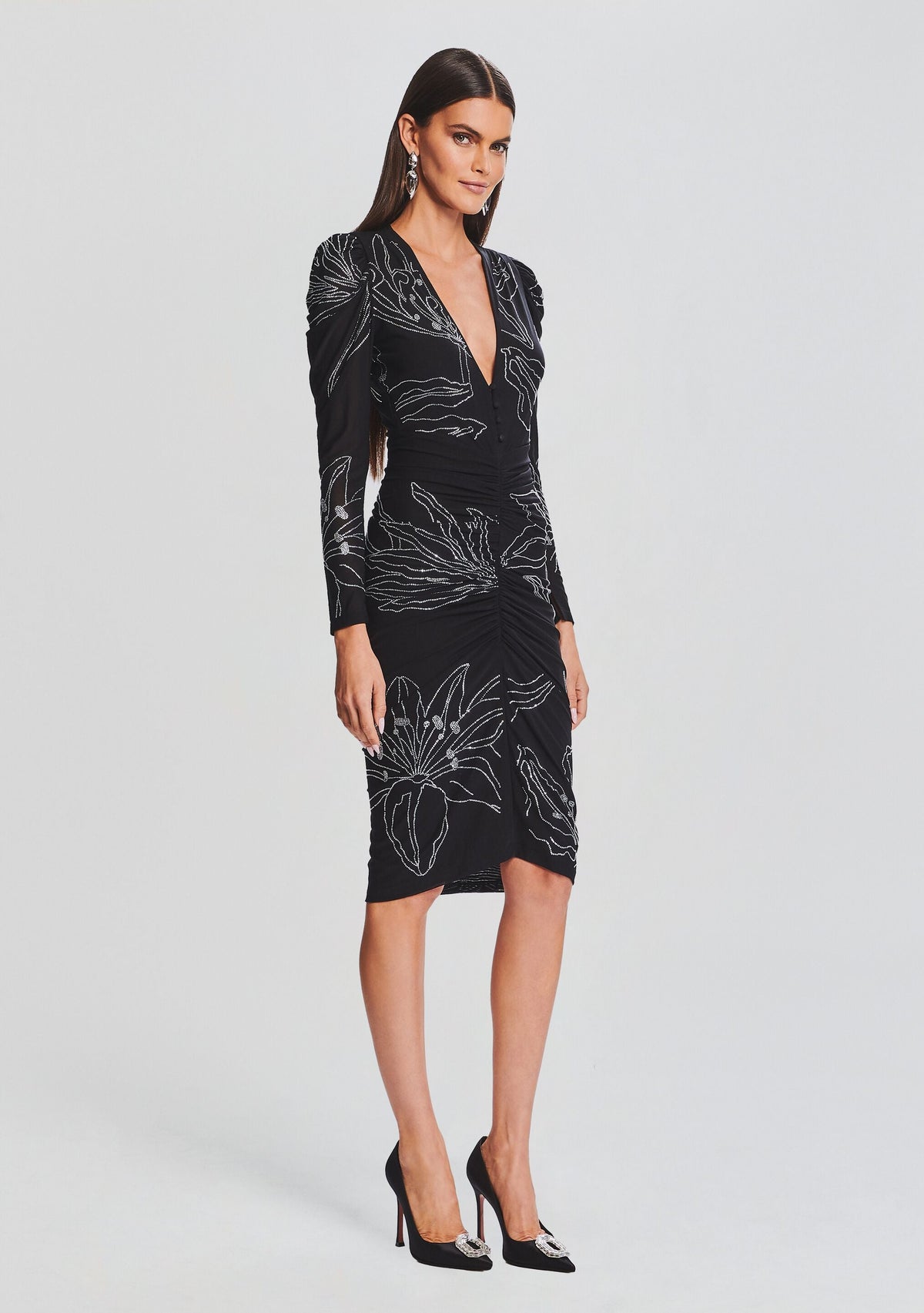 Dream Midi Dress by Rococo Sand in Black, product image 3