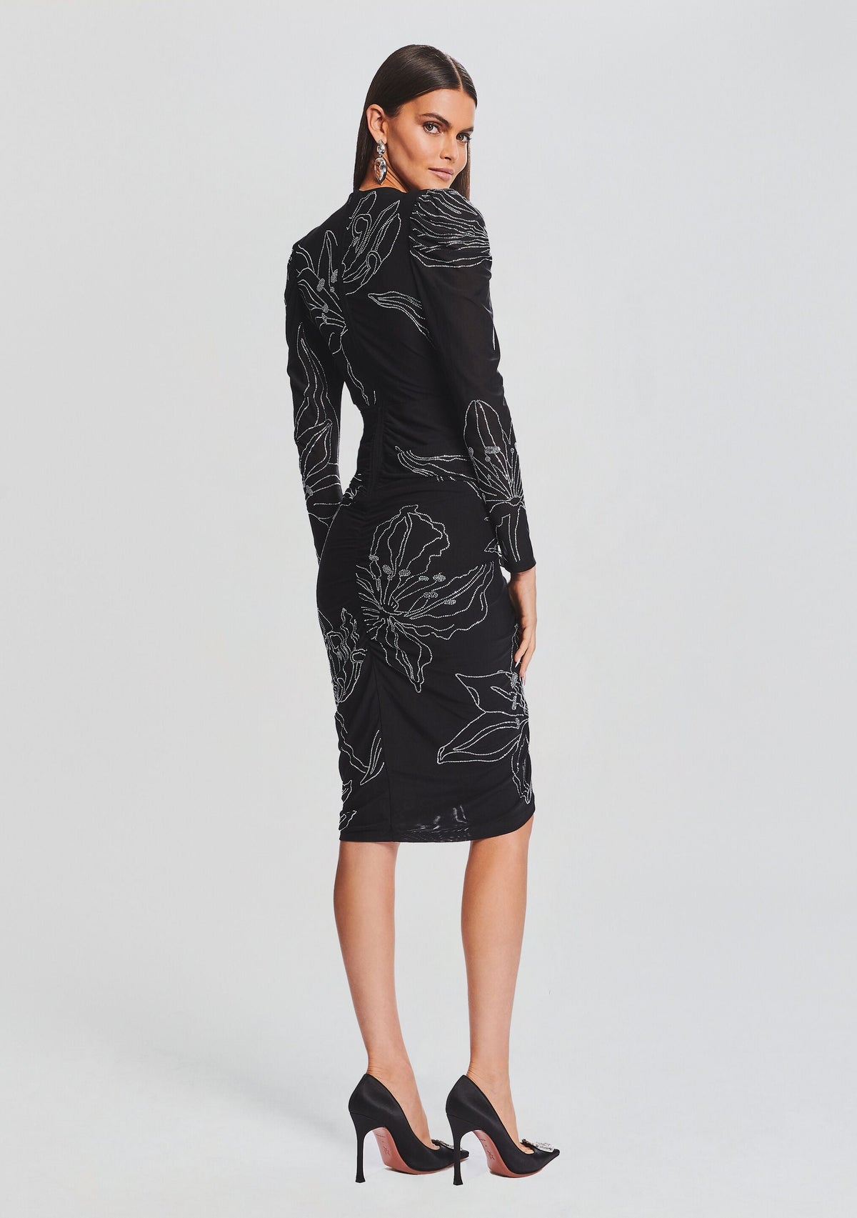 Dream Midi Dress by Rococo Sand in Black, product image 4