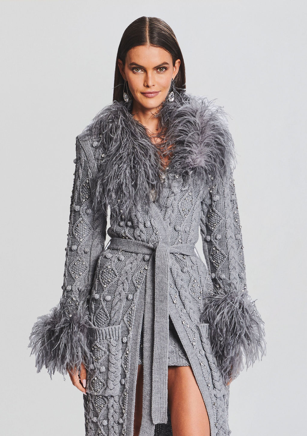Jenna Cardigan by retrofête in Chelsea Gray, product image 2