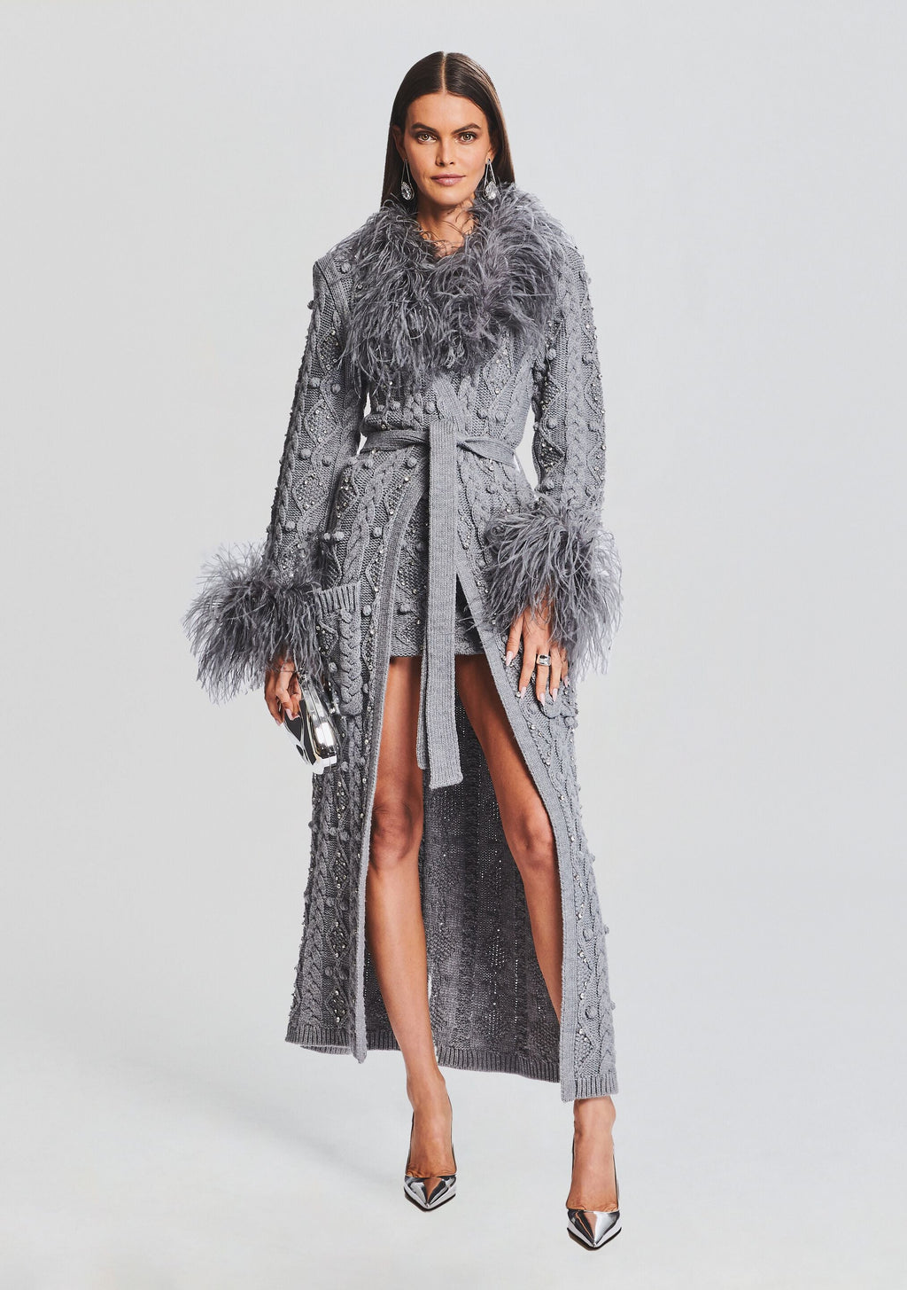 Jenna Cardigan by retrofête in Chelsea Gray, product image 1