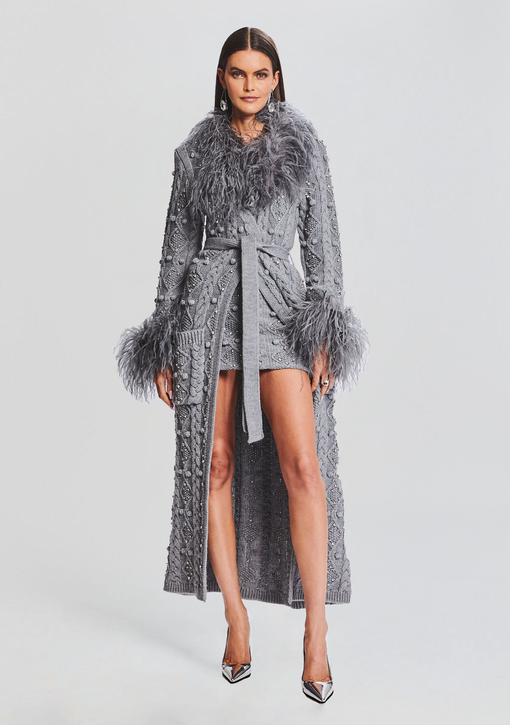 Jenna Cardigan by retrofête in Chelsea Gray, product image 5