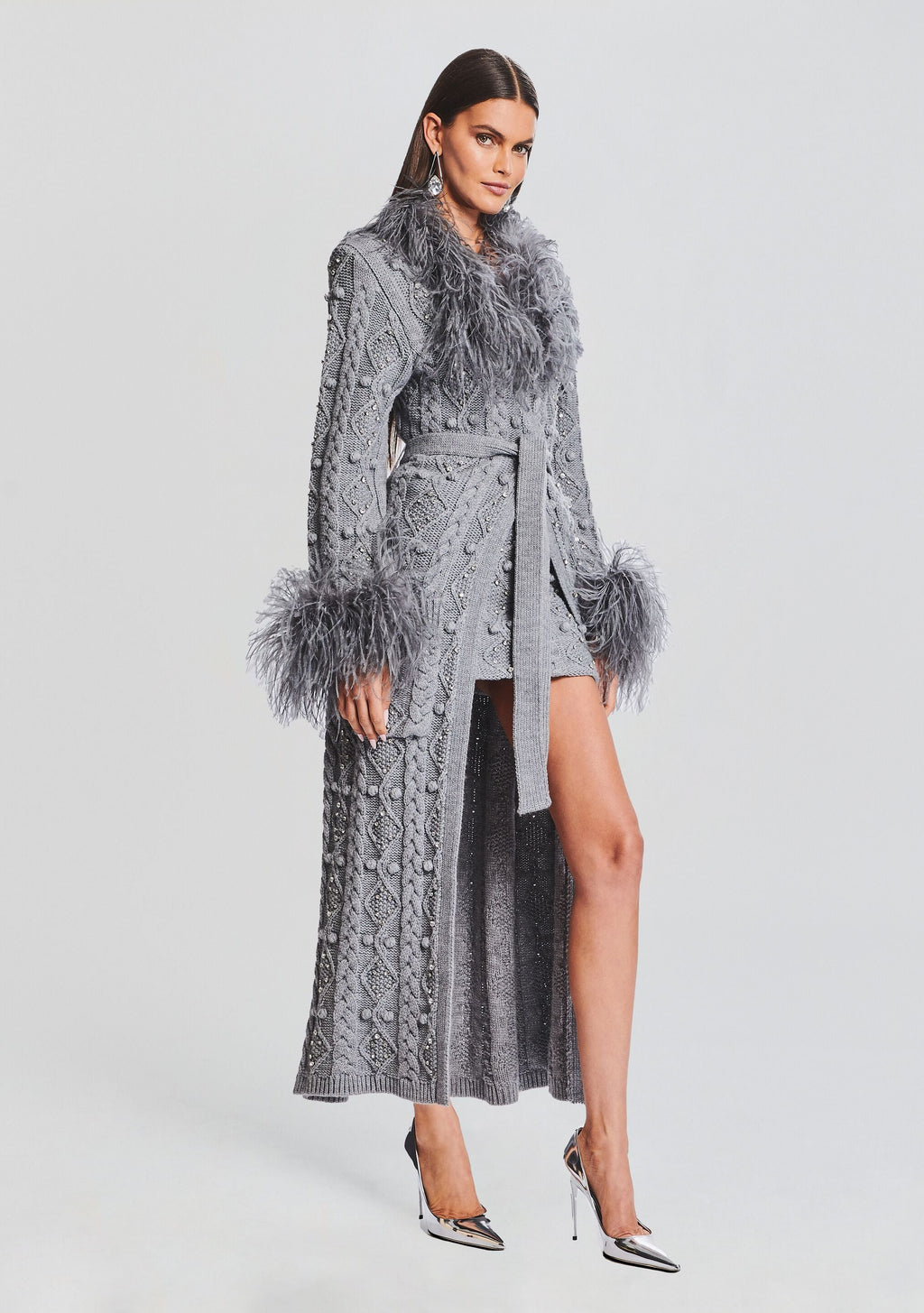 Jenna Cardigan by retrofête in Chelsea Gray, product image 3