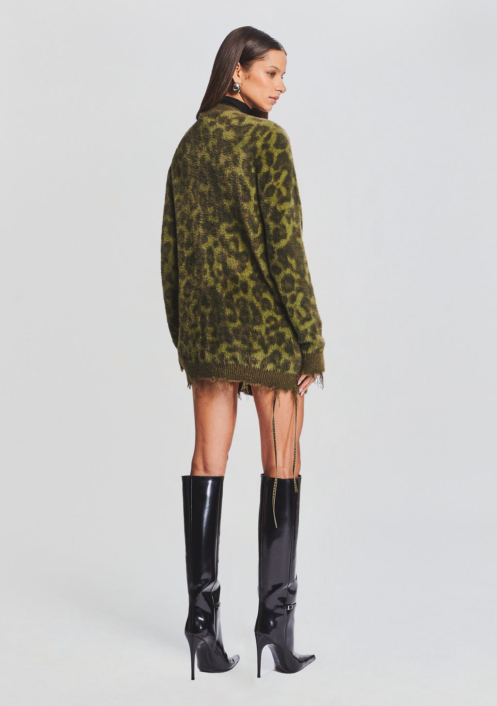Kash Cardigan by SEROYA in Fort Greene Leopard, product image 4