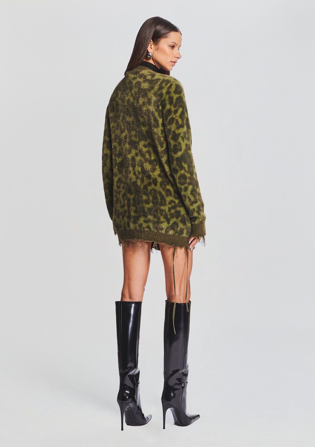 Kash Cardigan by SEROYA in Fort Greene Leopard, product image 4