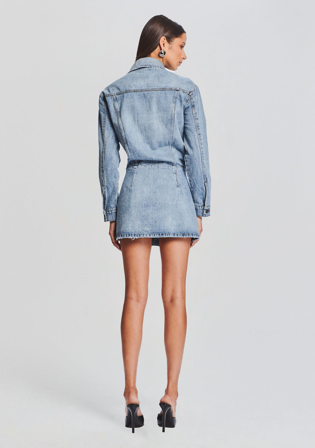 Laura Denim Dress by SEROYA in Tidal, product image 4