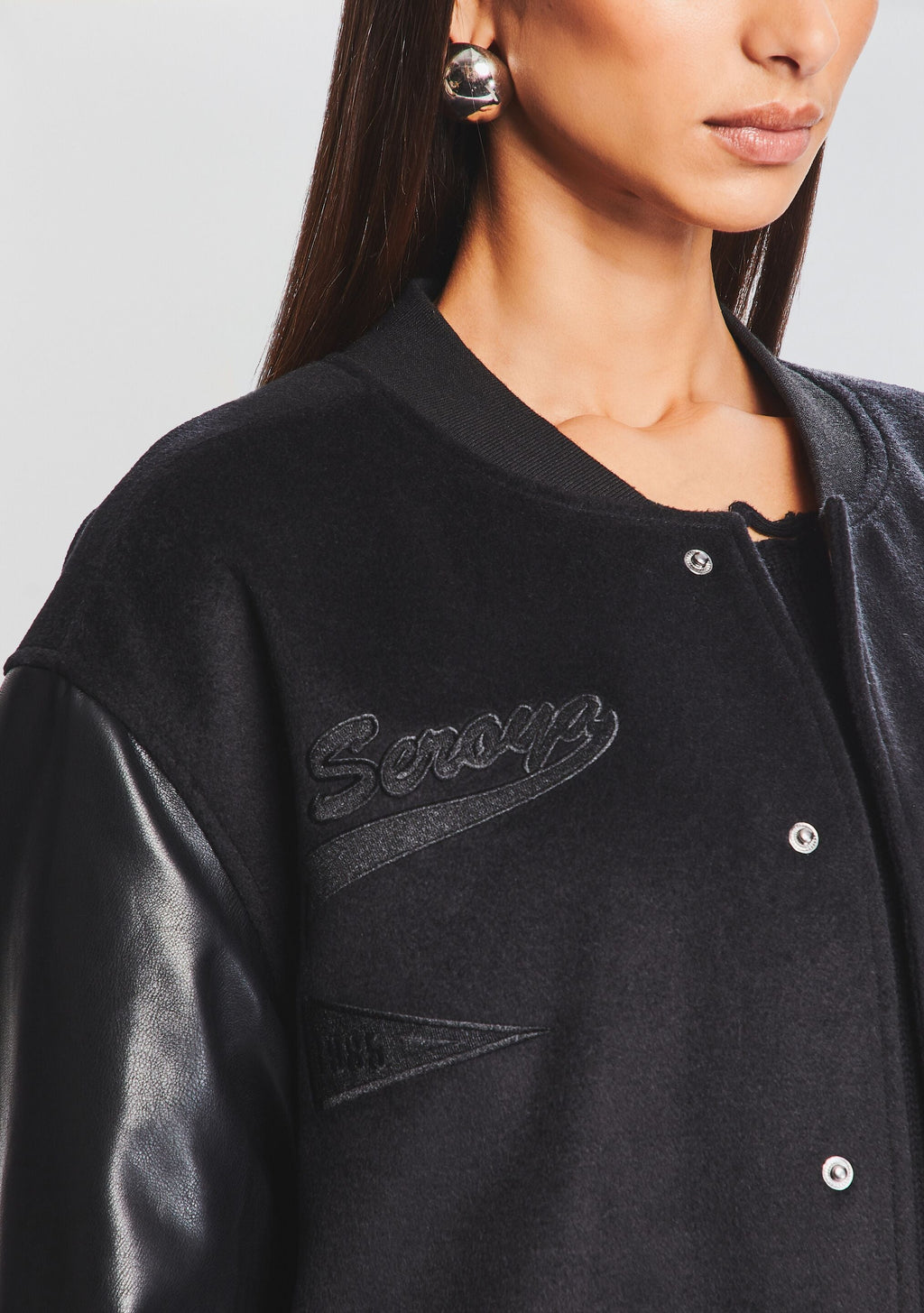 Malcolm Bomber Jacket by SEROYA in Black, product image 2