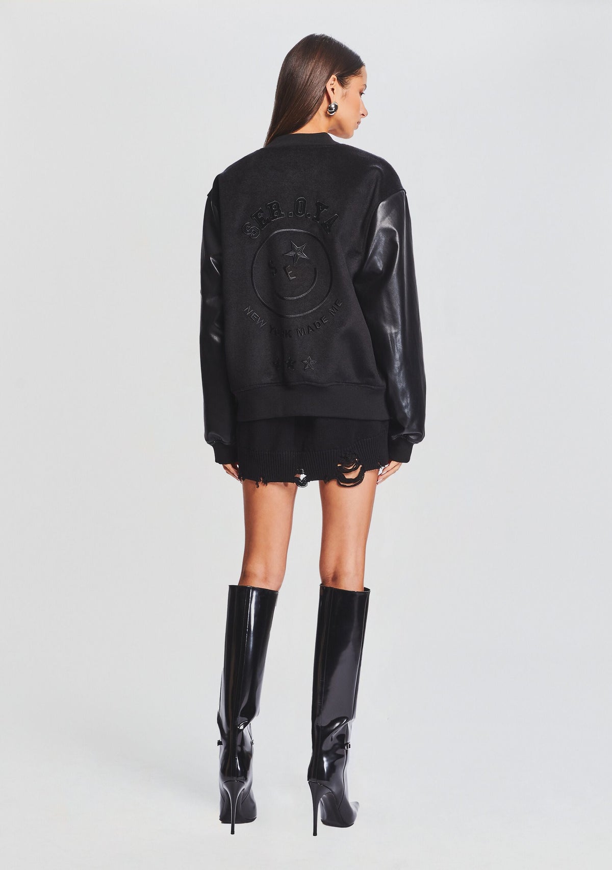 Malcolm Bomber Jacket by SEROYA in Black, product image 4