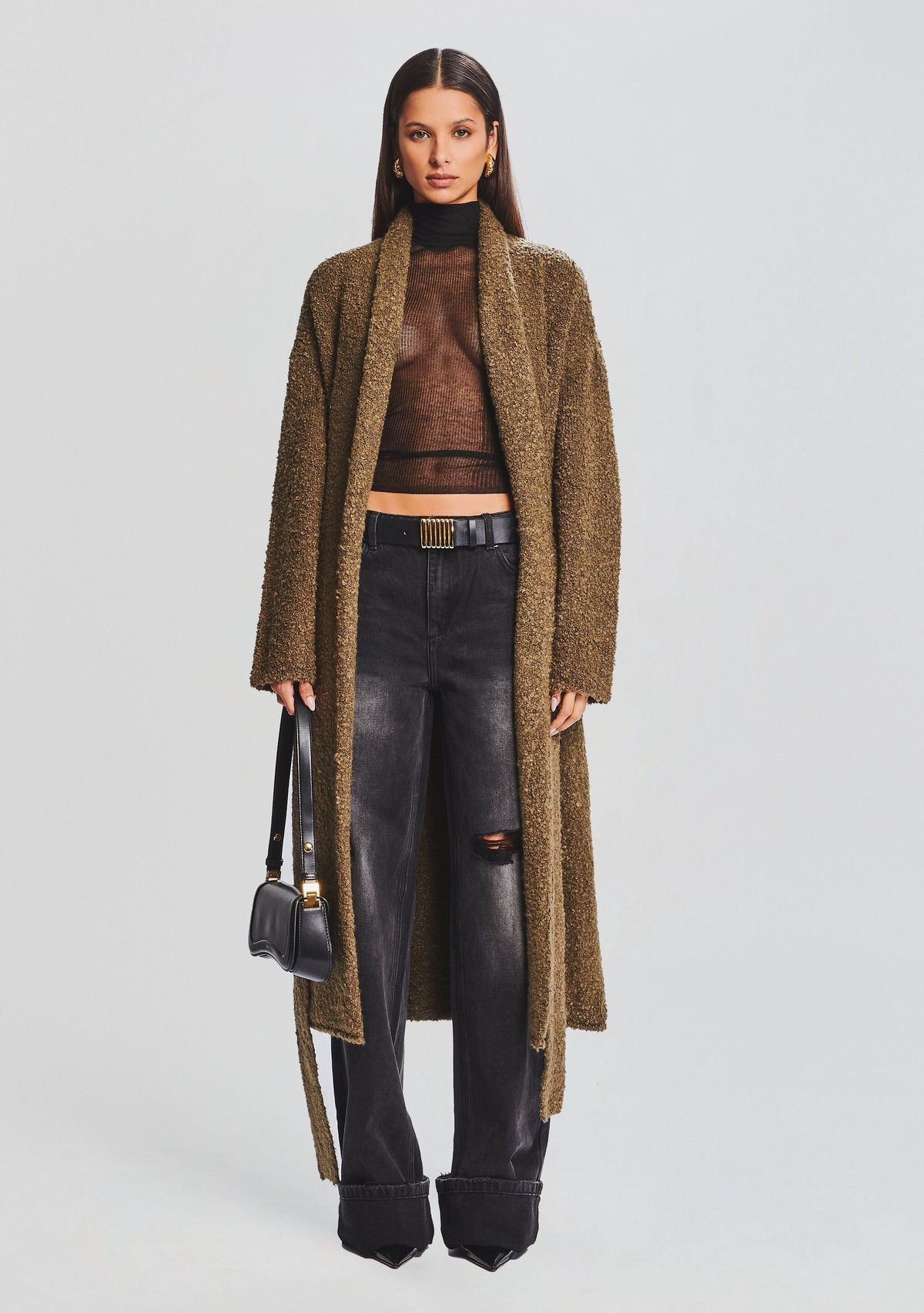 Reed Boucle Cardigan by SEROYA in Fort Greene, product image 3