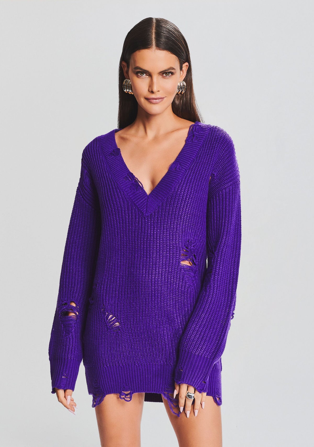 Rumi Sweater by SEROYA in Violet, product image 2