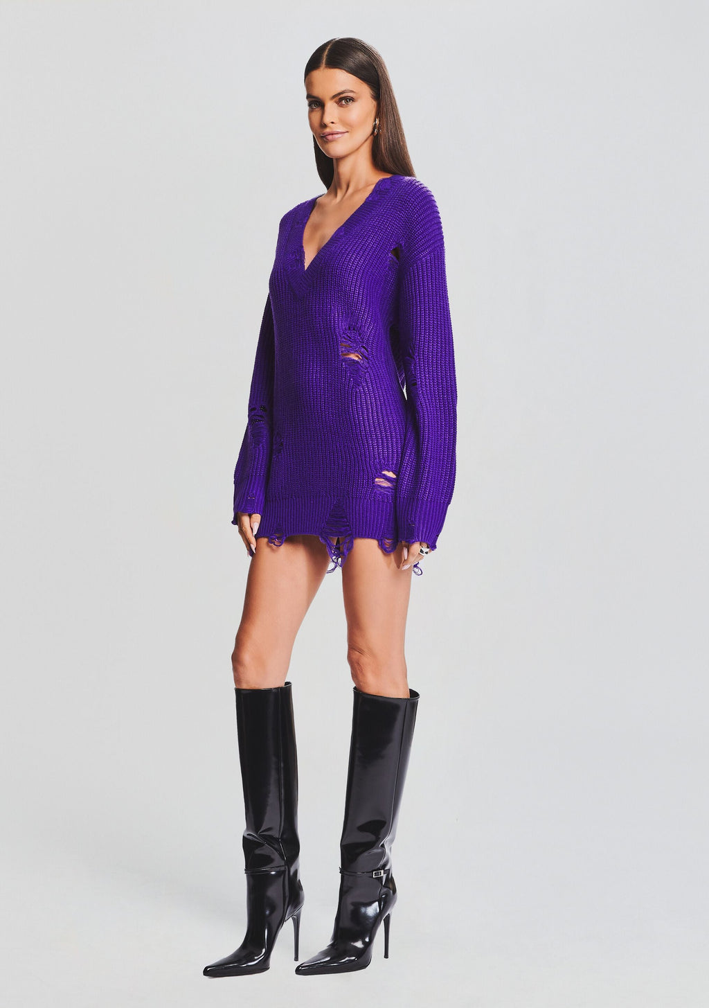 Rumi Sweater by SEROYA in Violet, product image 3