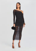 Chantae Mesh Dress by SEROYA in Black, product image 1