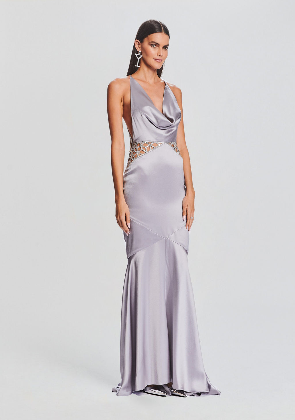 Chantelle Dress by retrofête in Mink Grey, product image 3