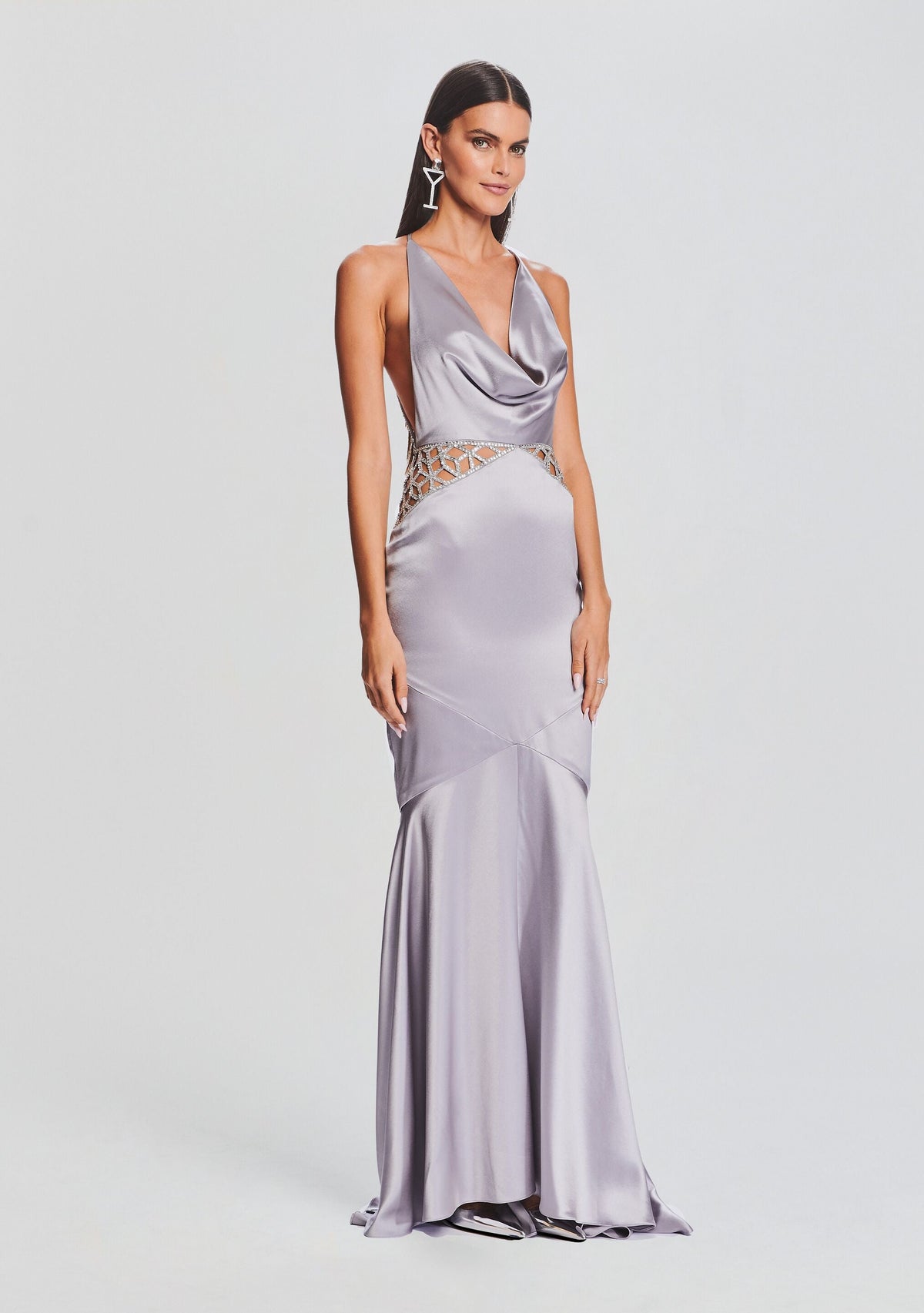 Chantelle Dress by retrofête in Mink Grey, product image 3
