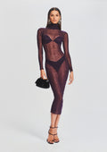 Christine Dress by SEROYA in Eggplant, product image 1