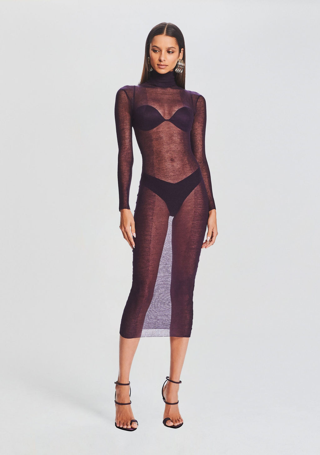 Christine Dress by SEROYA in Eggplant, product image 5