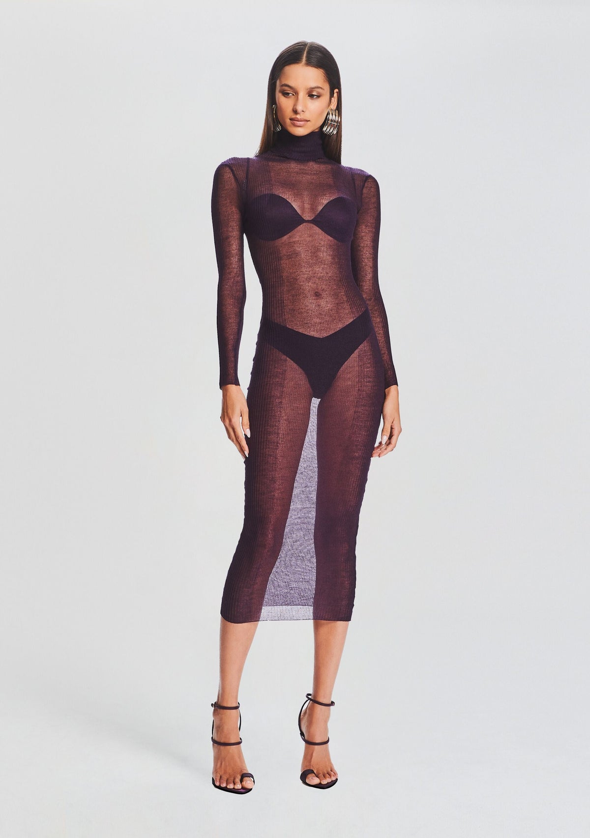 Christine Dress by SEROYA in Eggplant, product image 5