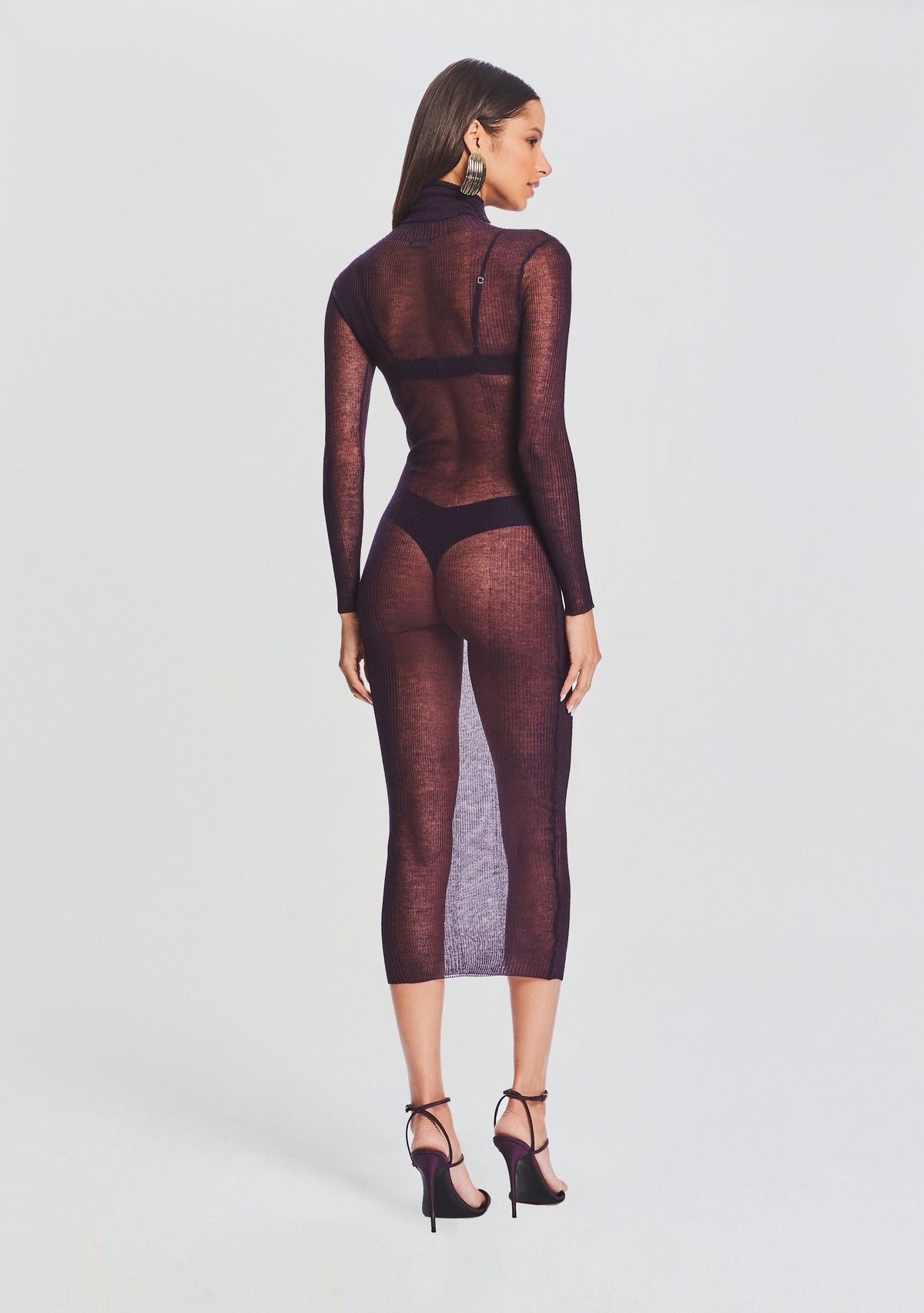 Christine Dress by SEROYA in Eggplant, product image 4