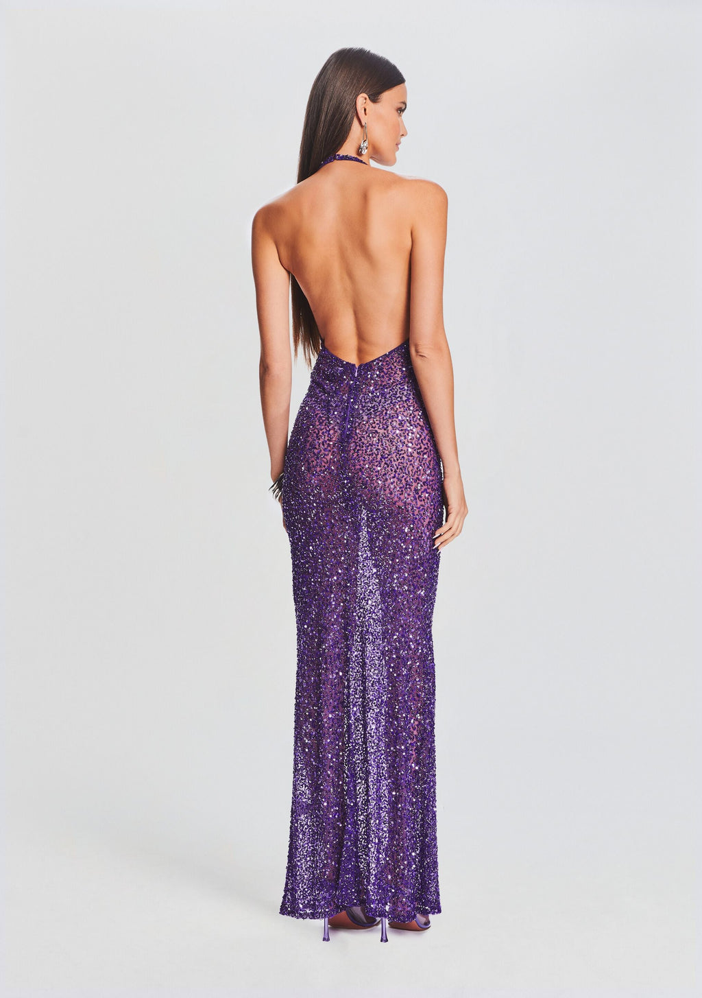 Clarisse Sequin Dress by retrofête in Amethyst, product image 4