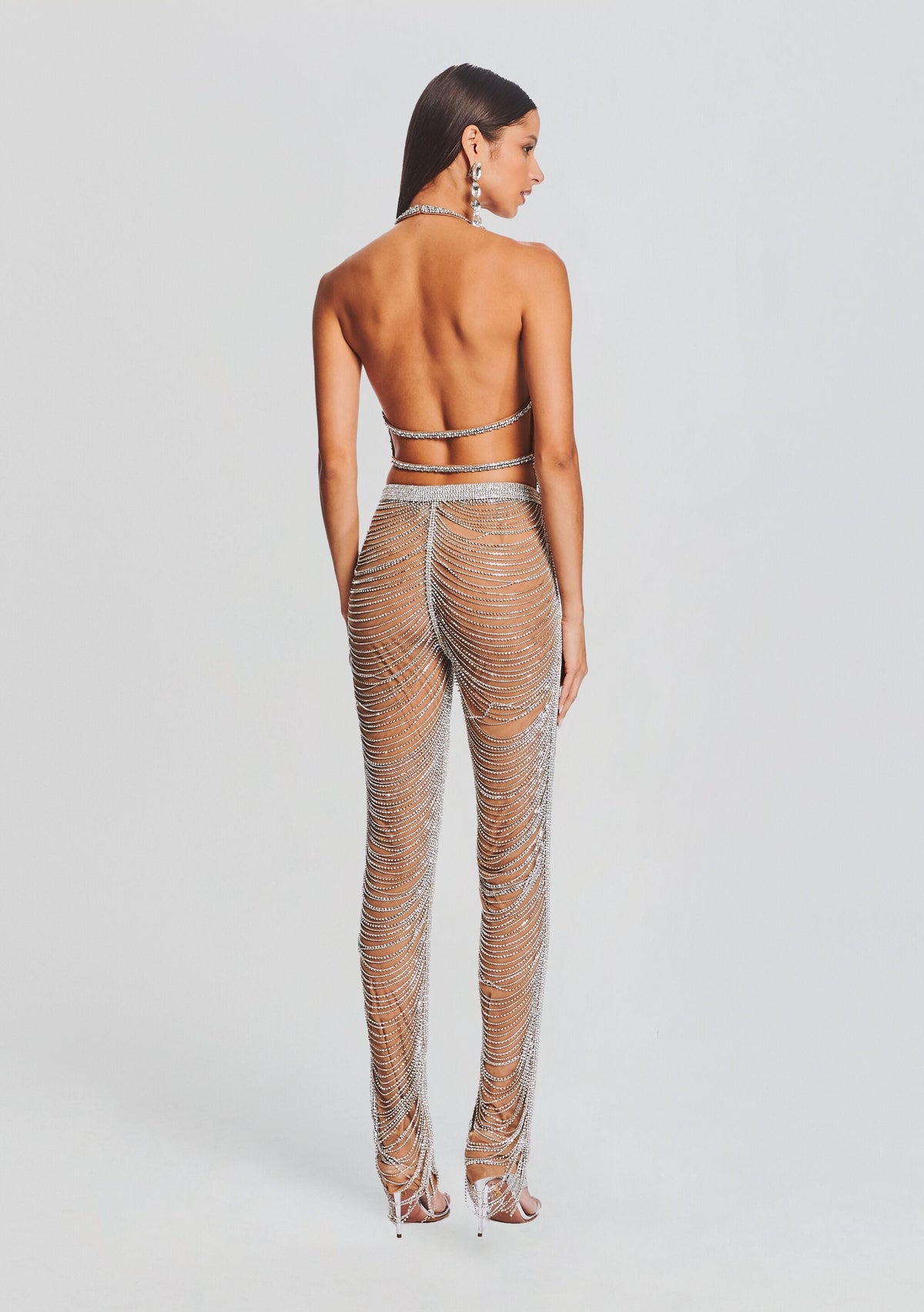 Zoe Embellished Pant by retrofête in Tannin/Silver, product image 4