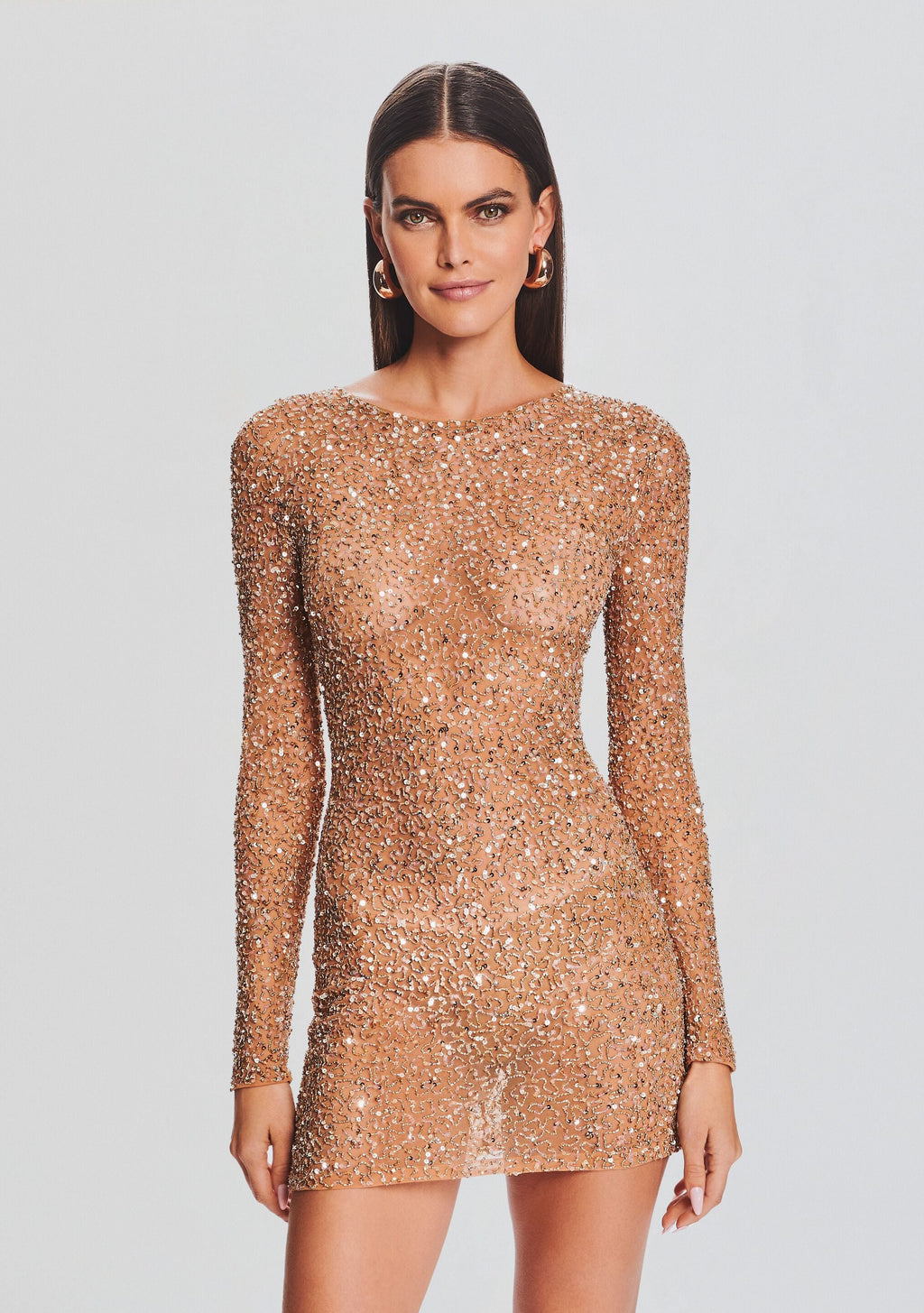 Emani Sequin Dress by retrofête in Champagne, product image 5