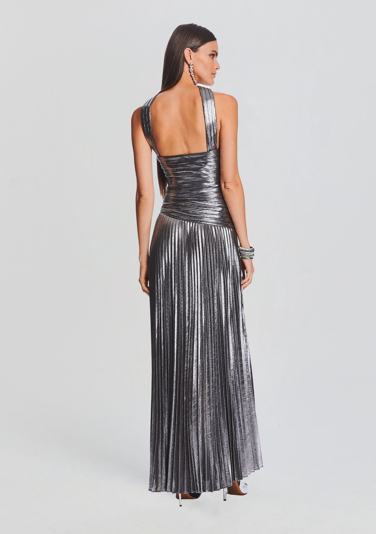 Faye Dress by retrofête in Gunmetal, product image 4