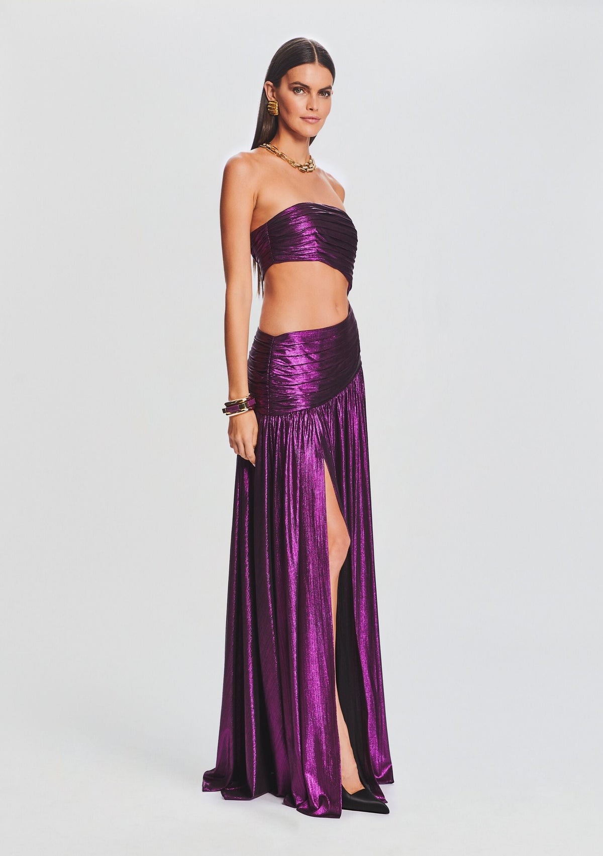 Kenna Dress by retrofête in Purple, product image 3