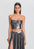 Liana Top by retrofête in Gunmetal, product image 1