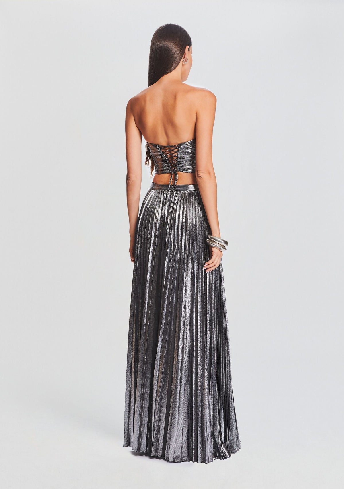 Camrie Skirt by retrofête in Gunmetal, product image 4