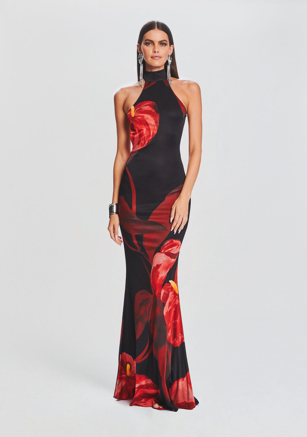 Mabel Dress by retrofête in Red Anthurium, product image 2