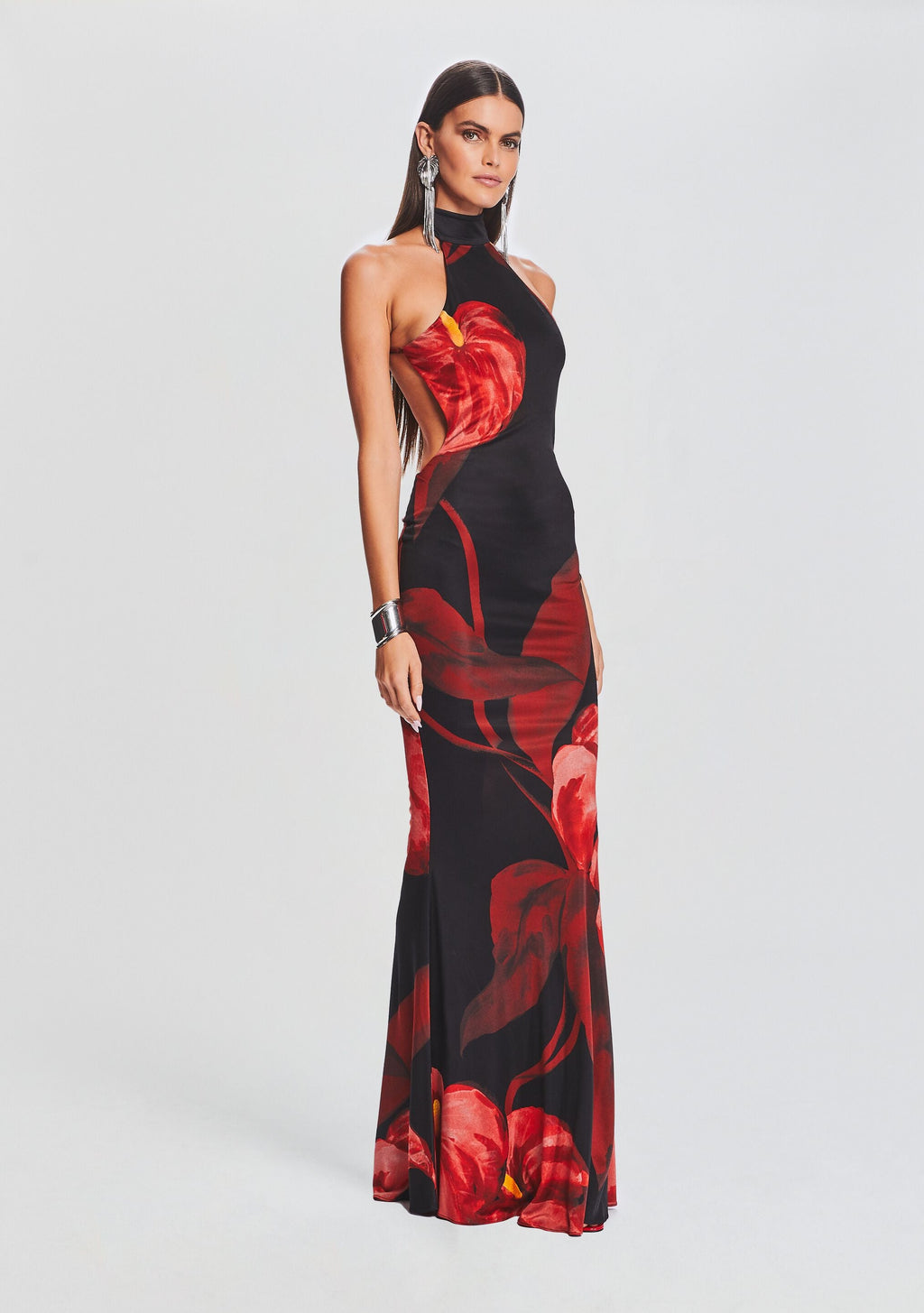 Mabel Dress by retrofête in Red Anthurium, product image 3