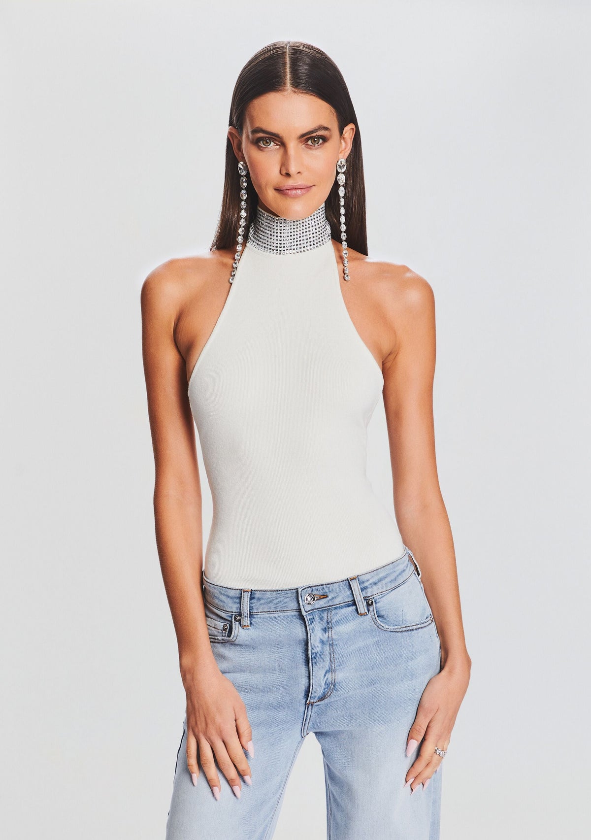 Maci Bodysuit by retrofête in White, product image 1