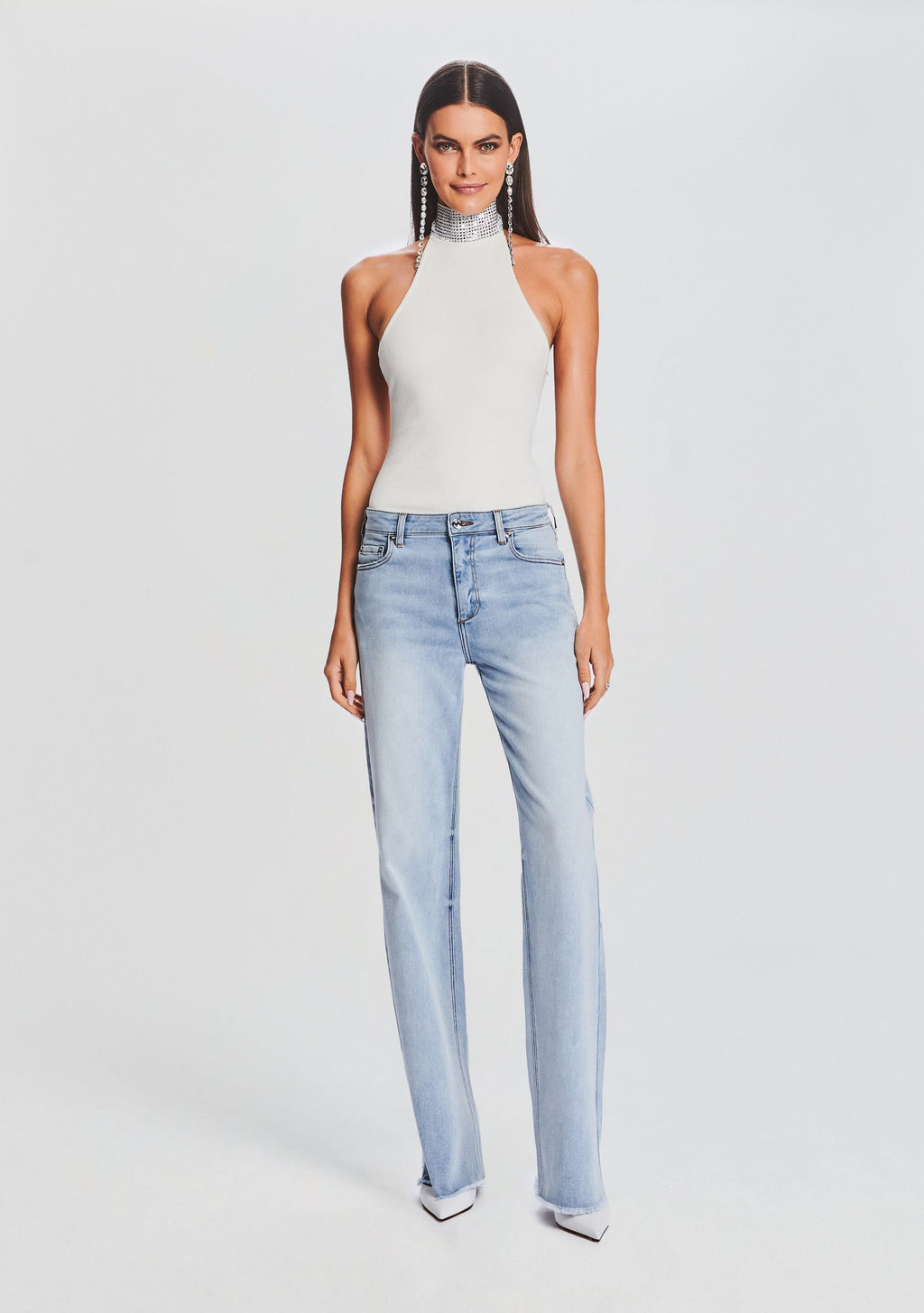 Maci Bodysuit by retrofête in White, product image 5