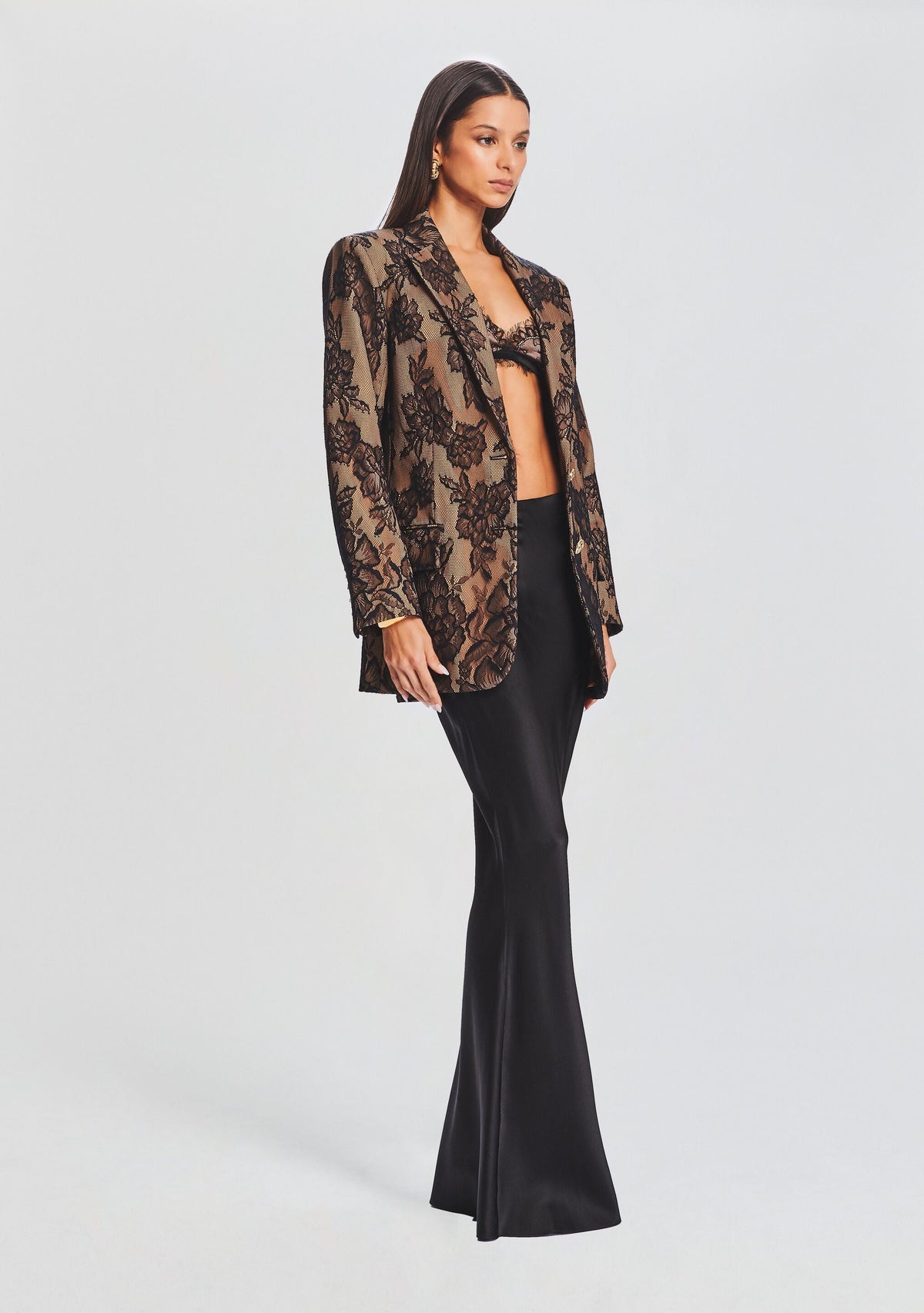 Ophelia Lace Jacket by retrofête in Tannin, product image 3
