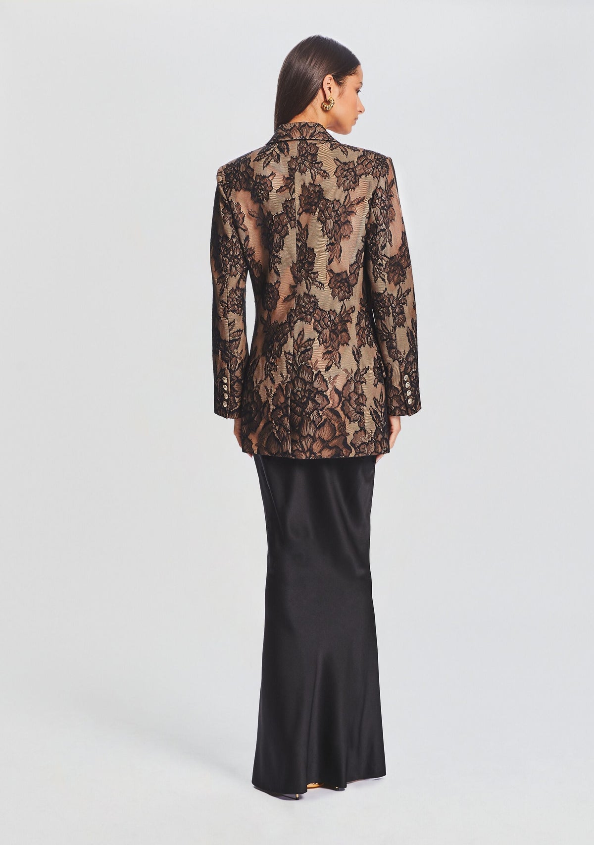 Ophelia Lace Jacket by retrofête in Tannin, product image 4