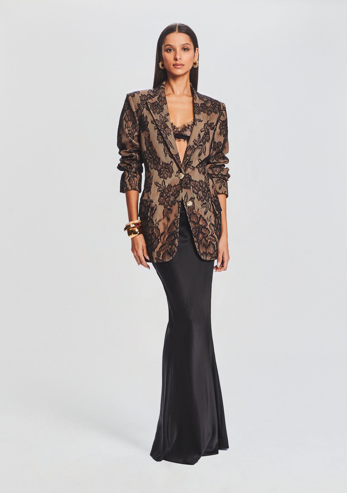 Ophelia Lace Jacket by retrofête in Tannin, product image 5