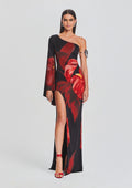 Romina Dress by retrofête in Red Anthurium, product image 1