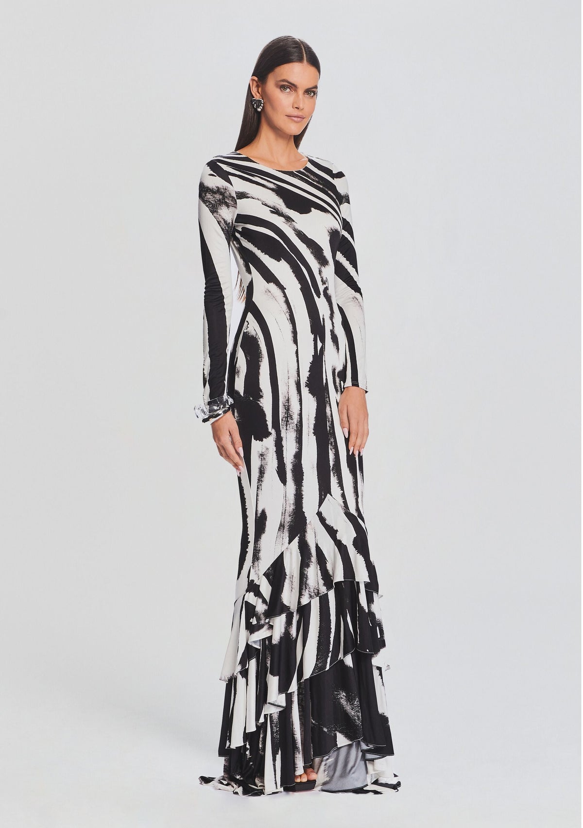 Sara Dress by retrofête in Zebra Ink, product image 4