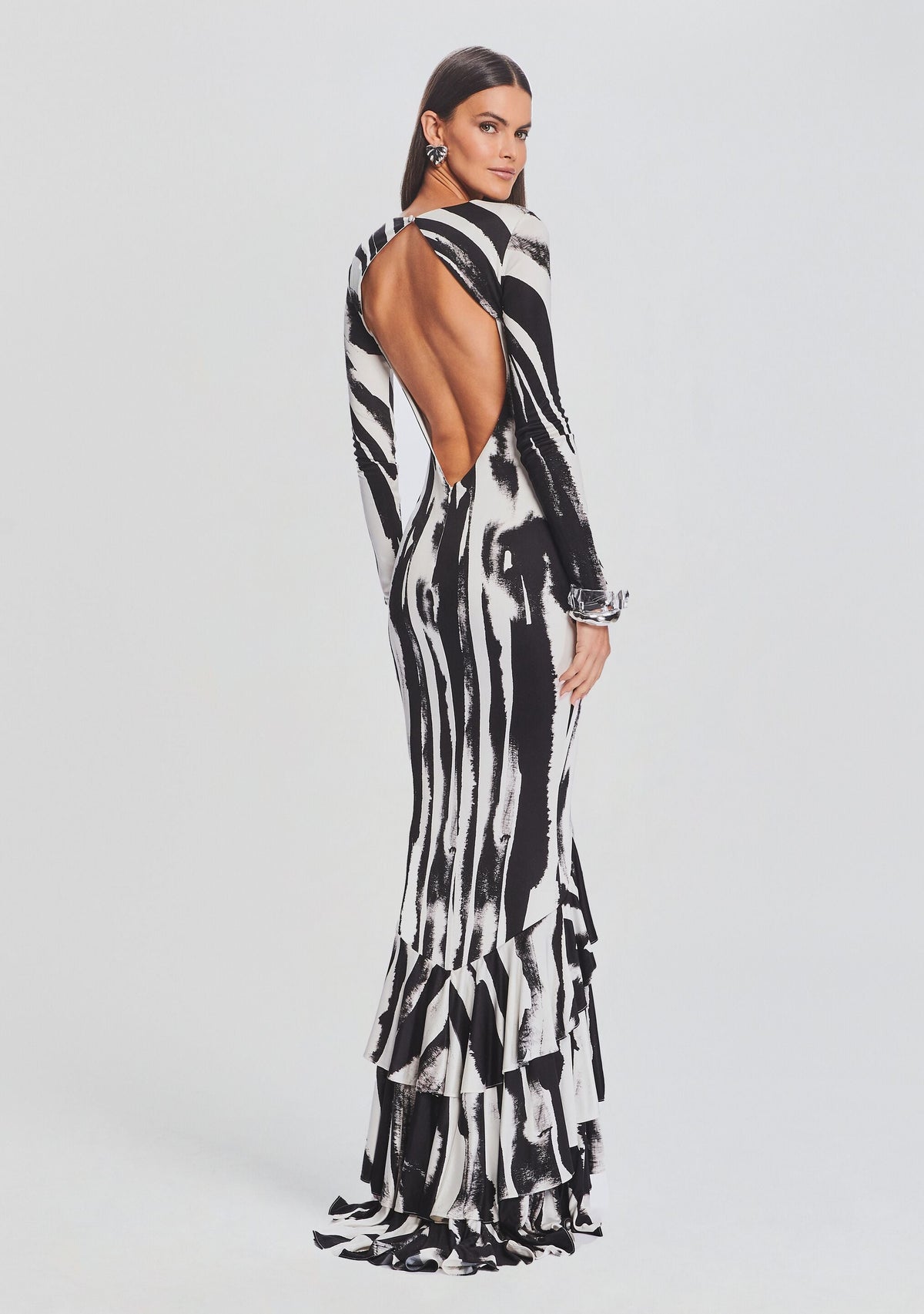 Sara Dress by retrofête in Zebra Ink, product image 1