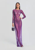Vinci Sequin Dress by retrofête in Amethyst, product image 1
