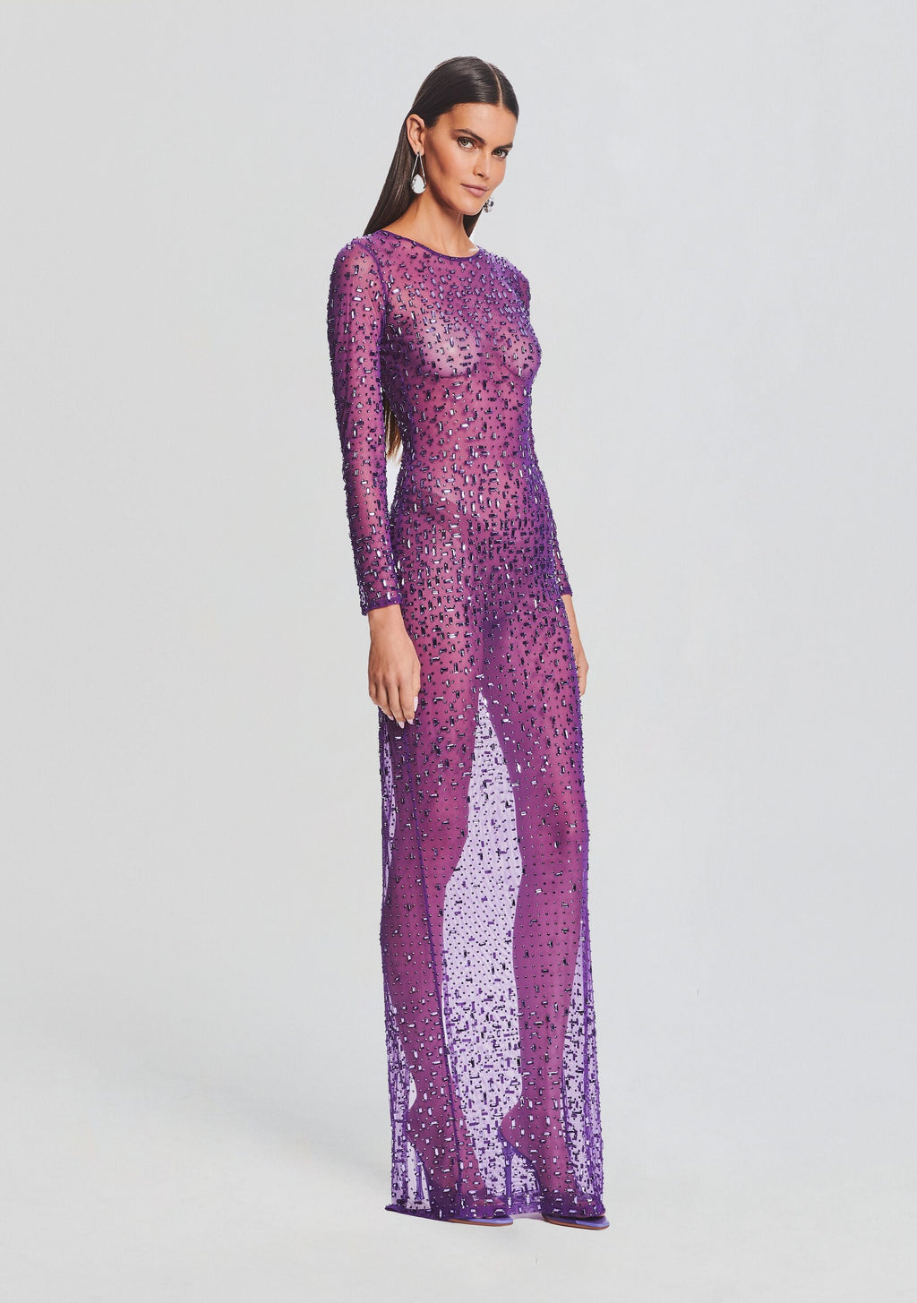 Vinci Sequin Dress by retrofête in Amethyst, product image 3