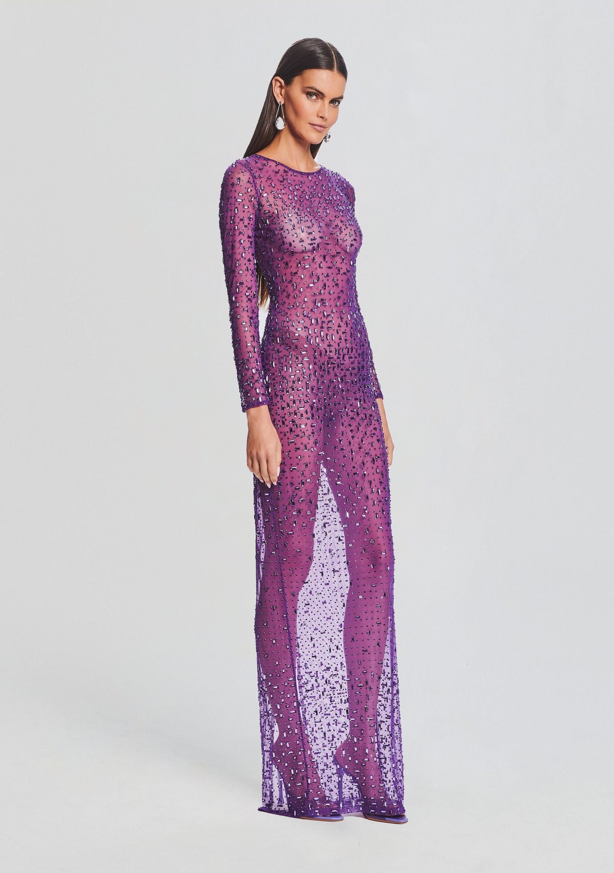Vinci Sequin Dress by retrofête in Amethyst, product image 3