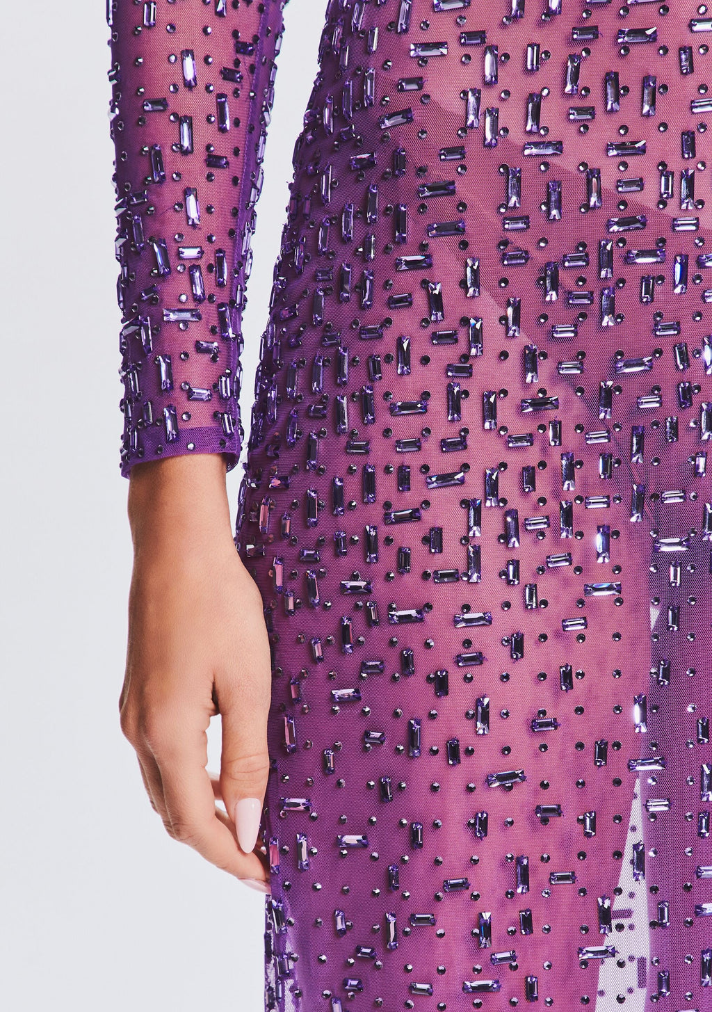 Vinci Sequin Dress by retrofête in Amethyst, product image 2