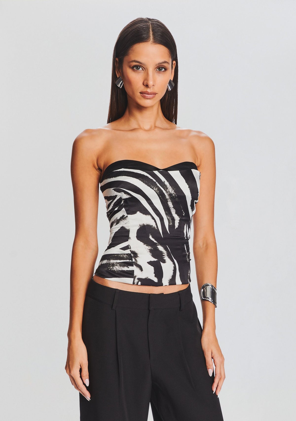 Vitus Bustier by retrofête in Zebra Ink, product image 1