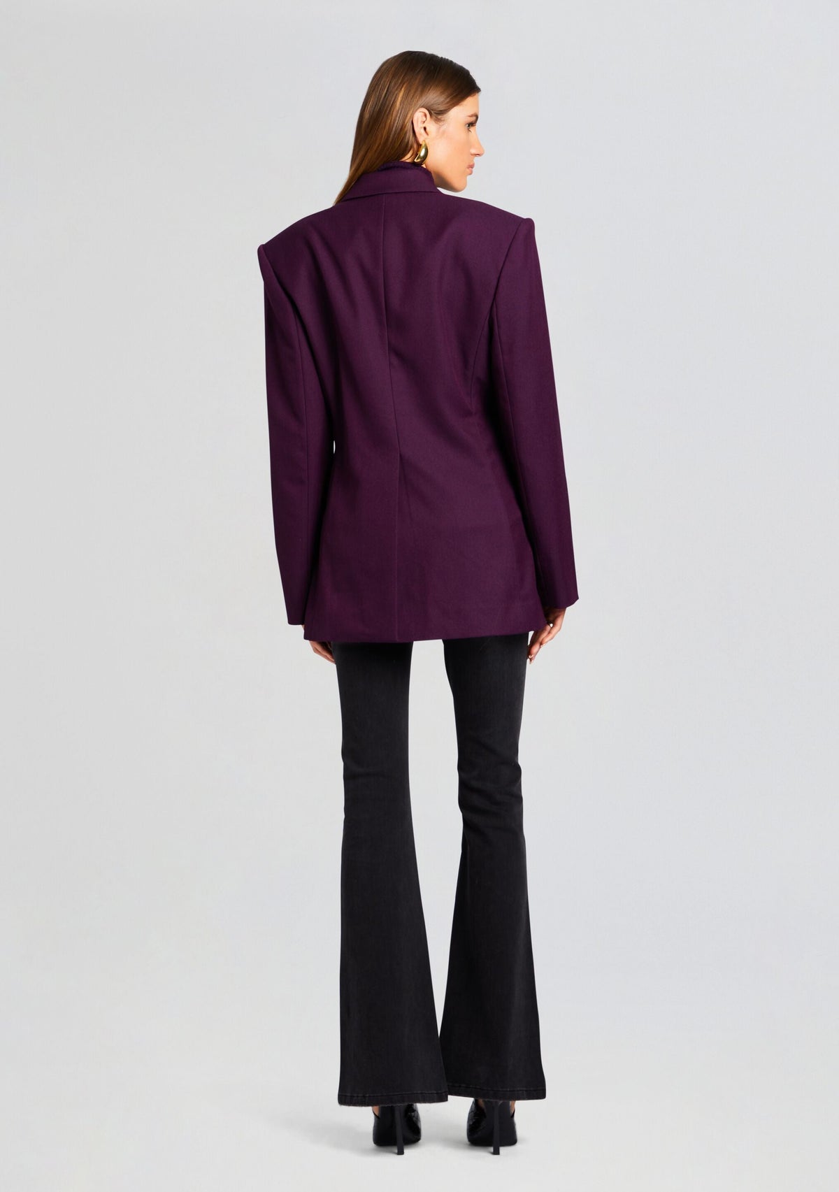 Cosmo Blazer by SEROYA in Eggplant, product image 4